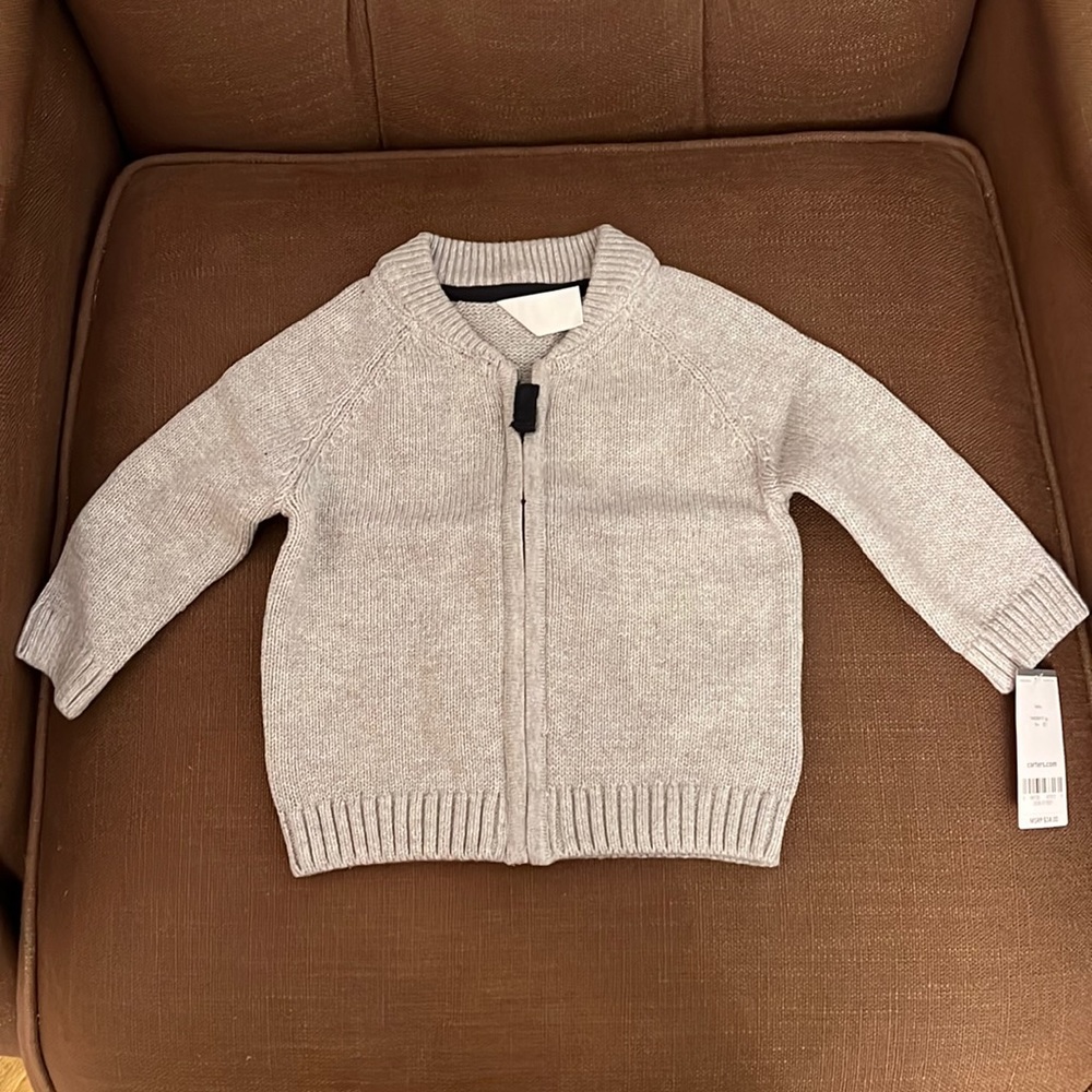 Carters Gray Sweater 9 months